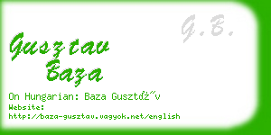 gusztav baza business card